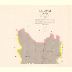 Sauborz - c7149-1-001 - Kaiserpflichtexemplar der Landkarten des stabilen Katasters