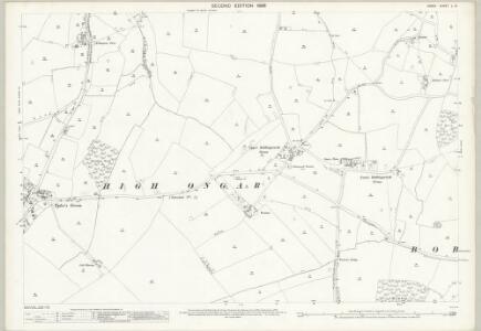 Essex (1st Ed/Rev 1862-96) L.8 (includes: Bobbingworth; High Ongar; North Weald Bassett) - 25 Inch Map