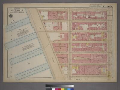 Plate 6, Part of Section 3: [Bounded by W. 20th Street, Ninth Avenue, W. 14th Street, (Hudson River Docks) Eleventh Ave.]