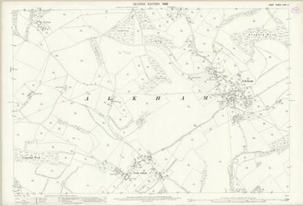Kent LXVII.11 (includes: Alkham) - 25 Inch Map