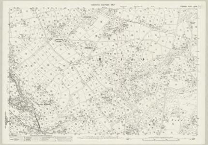 Cornwall LXIV.2 (includes: Chacewater; Gwennap; Kea) - 25 Inch Map