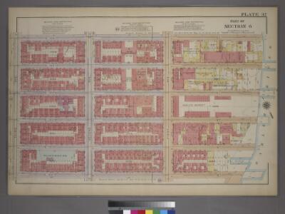 Plate 37, Part of Section 6: [Bounded by E. 105th Street, First Avenue, E. 100th Street and Third Avenue.]