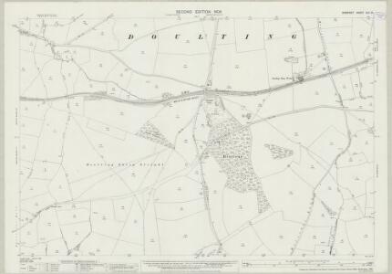 Somerset XLII.13 (includes: Cranmore; Doulting; Evercreech; Shepton Mallet) - 25 Inch Map