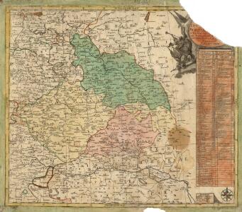 Nova mappa geographica regni Bohemiae,] duc. [Silesiae marchi. Moraviae, march. Austriae] et Lusatiae ecaet.