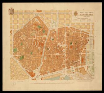 Plano del casco antiguo de Barcelona: adicional al plano general de Barcelona publicado en 1943 a la escala de 1:10 000 / Servicio del Plano de la Ciudad