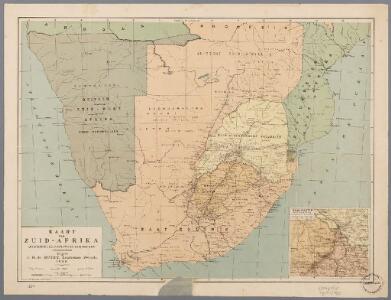 [LL.04716gk: 591/od/1899], uit: Kaart van Zuid-Afrika : (Zuid-Afrikaansche Republiek, Oranje-Vrijstaat en aangrenzend gebied)