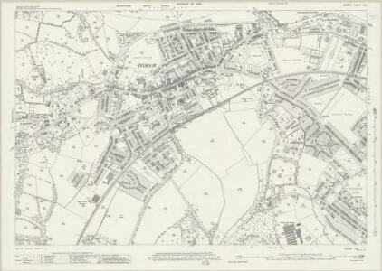Surrey V.9 (includes: Egham; Thorpe) - 25 Inch Map