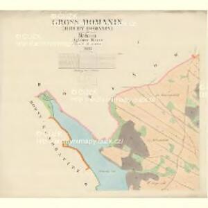 Gross Domanin (Hruby Domanin) - m0551-1-001 - Kaiserpflichtexemplar der Landkarten des stabilen Katasters