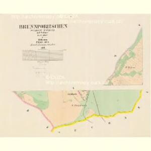 Brennporitschen (Spaleny Pořzicz) - c7168-1-001 - Kaiserpflichtexemplar der Landkarten des stabilen Katasters