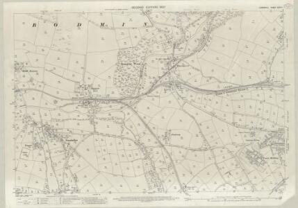 Cornwall XXXIV.1 (includes: Bodmin Borough; Helland; Lanivet) - 25 Inch Map
