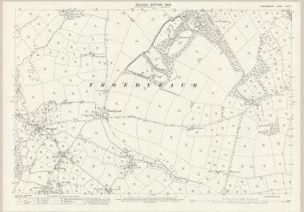Cardiganshire XXXIX.7 (includes: Betws Ifan; Llandyfriog; Tredreyr) - 25 Inch Map