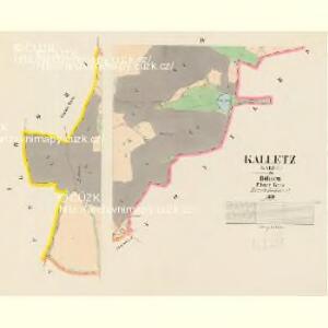 Kalletz (Kalec) - c2979-1-001 - Kaiserpflichtexemplar der Landkarten des stabilen Katasters