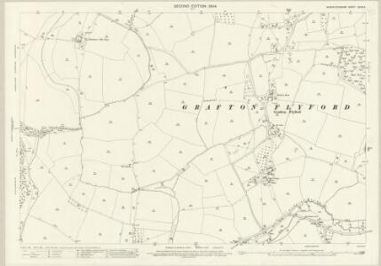 Worcestershire XXXIV.4 (includes: Crowle; Grafton Flyford; Huddington; North Piddle; Upton Snodbury) - 25 Inch Map