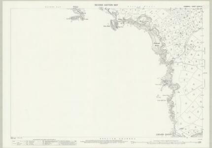 Cornwall LXXXIV.15 (includes: Landewednack; Mullion) - 25 Inch Map
