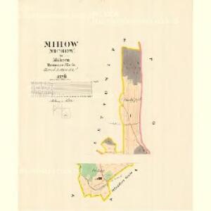 Mihow (Michow) - m1780-1-001 - Kaiserpflichtexemplar der Landkarten des stabilen Katasters