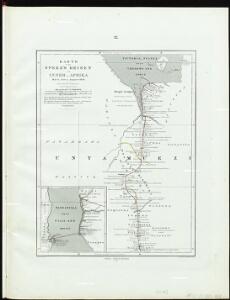 Karte von Speke's Reisen in Inner-Afrika