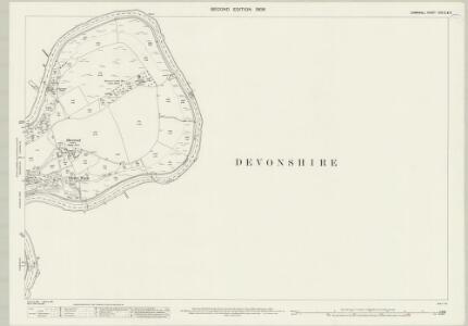 Cornwall XXX.10 & 6 (includes: Bere Ferrers; Calstock; Tavistock Hamlets; Whitchurch) - 25 Inch Map