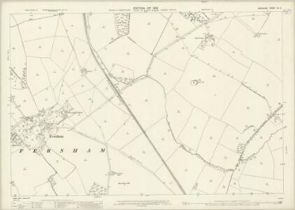 Berkshire XIII.2 (includes: Baulking; Fernham; Little Coxwell; Shellingford) - 25 Inch Map