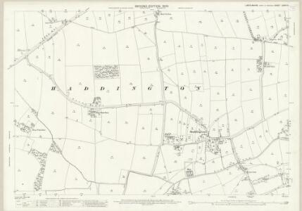 Lincolnshire LXXVII.12 (includes: Aubourn Haddington and South Hykeham; Thorpe on the Hill; Thurlby) - 25 Inch Map