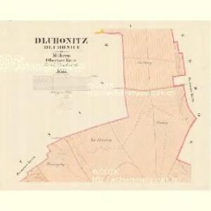 Dluhonitz (Dluhonice) - m0456-1-001 - Kaiserpflichtexemplar der Landkarten des stabilen Katasters