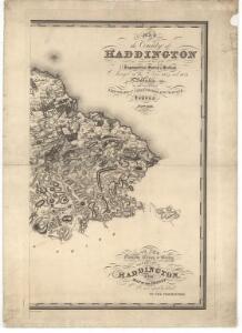 Map of the county of Haddington.