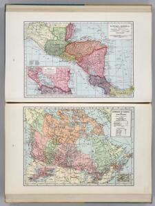 Central America.  Dominion of Canada and Newfoundland.