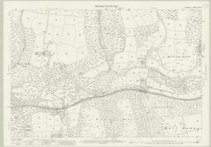 Cornwall XXXV.5 (includes: Broadoak; Cardinham; St Neot; Warleggan) - 25 Inch Map