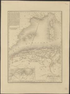 Carte de la Régence d'Alger et d'une partie du Bassin de la Méditerranée, donnant le rapport qui existe entre la France et les États Barbaresques