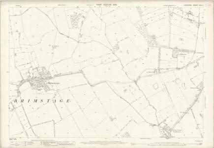 Cheshire XXII.3 (includes: Bebington and Bromborough; Brimstage; Poulton cum Spital; Storeton; Thornton Hough) - 25 Inch Map