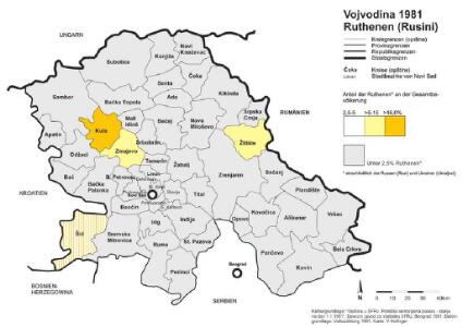 Vojvodina 1981. Ruthenen (Rusini)