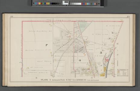 Cayuga County, Left Page Plate No. 5 [Map bounded by town of Throop, Allen St., Town of Aurelius] / by the Company's corps of expert engineers and draughtsmen ; Otto Barthel, chief engineer.