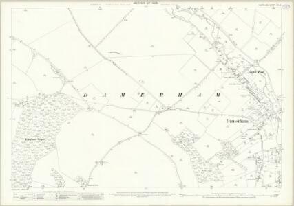 Hampshire and Isle of Wight LIV.13 (includes: Damerham) - 25 Inch Map
