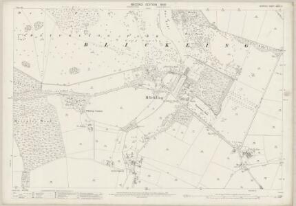 Norfolk XXVIII.9 (includes: Aylsham; Blickling; Oulton) - 25 Inch Map