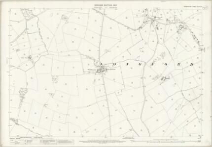 Derbyshire XLVIII.11 (includes: Alkmonton; Barton Blount; Longford) - 25 Inch Map