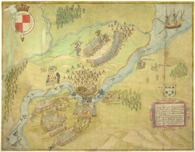 A Coloured Representation of the Battle of Ballishannon, Fought on the 17th of October 1593