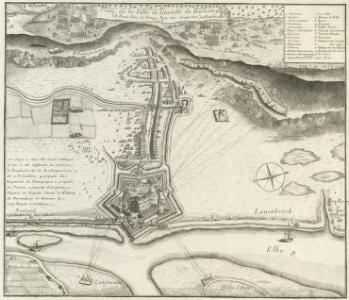 Plan de la Ville et Citadelle de Harbourg et les attaques des Hannovriens