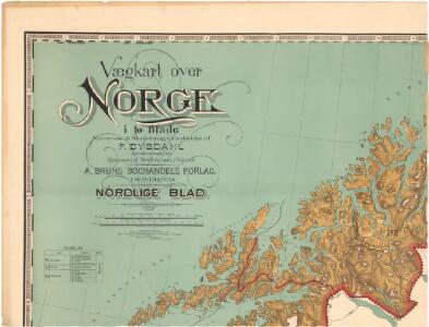 Norgesavdelingen 227- Vægkart over Norge - nordlig blad
