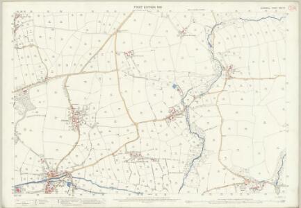 Cornwall XXXII.12 (includes: St Columb Major) - 25 Inch Map