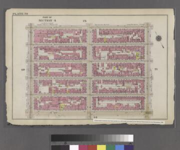 Plate 70: Bounded by W. 47th Street, Ninth Avenue, W. 42nd Street, and Eleventh Avenue.