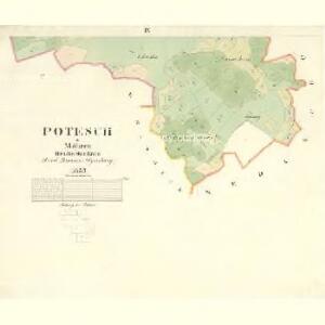 Potesch - m2386-1-006 - Kaiserpflichtexemplar der Landkarten des stabilen Katasters