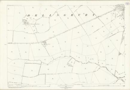 Northamptonshire XXXII.13 (includes: Hardwick; Little Harrowden; Orlingbury) - 25 Inch Map