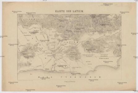 Karte von Latium
