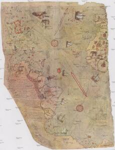 Bu harita, büyük Türk denizcisi Piri reis tarasindam 1513 tarihinde yapilmis olan ve Topkapi Müzesinde bulunan aslindan alinarak basilmistir