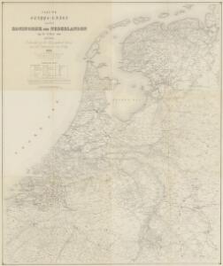 Nieuwe etappe-kaart van het Koningrijk der Nederlanden op de schaal van 200,000