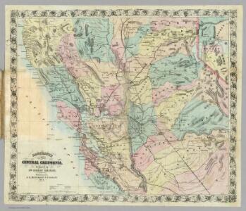 Bancroft's New Map Of Central California.