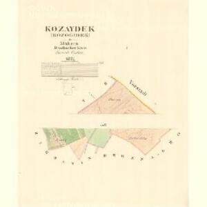 Kozaydek (Kozogidek) - m1323-1-001 - Kaiserpflichtexemplar der Landkarten des stabilen Katasters