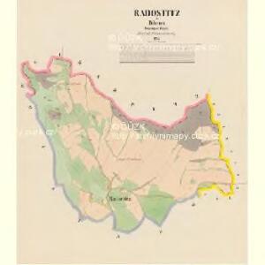 Radostitz - c6379-1-001 - Kaiserpflichtexemplar der Landkarten des stabilen Katasters