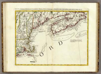 L'Acadia, le Provincie di Sagadahook e Main, la Nuova Hampshire.