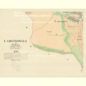 Ladonowitz - m1833-1-003 - Kaiserpflichtexemplar der Landkarten des stabilen Katasters