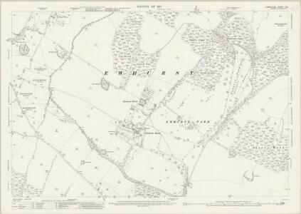 Hampshire and Isle of Wight X.9 (includes: Baughurst; Kingsclere; Wootton St Lawrence) - 25 Inch Map
